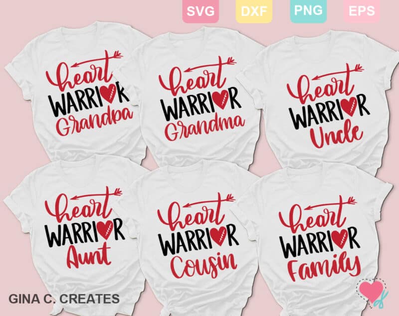 heart warrior mom SVG, heart warrior shirt