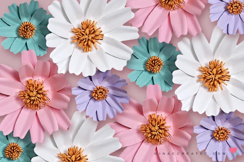 Cricut Daisy paper flower SVG