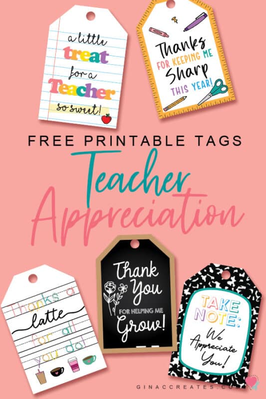 free printable thank you tags for teachers