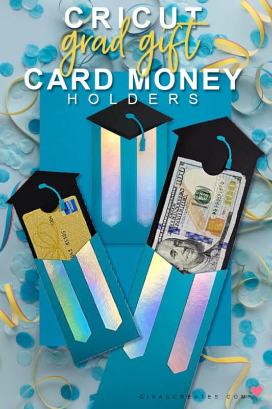 Cricut graduation gift card and money holders