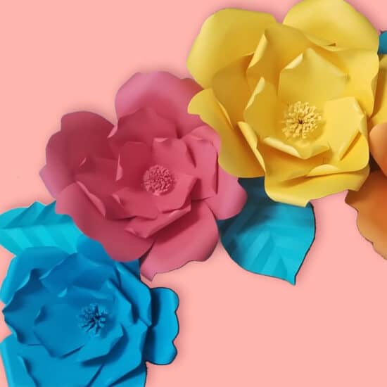paper flower template free download