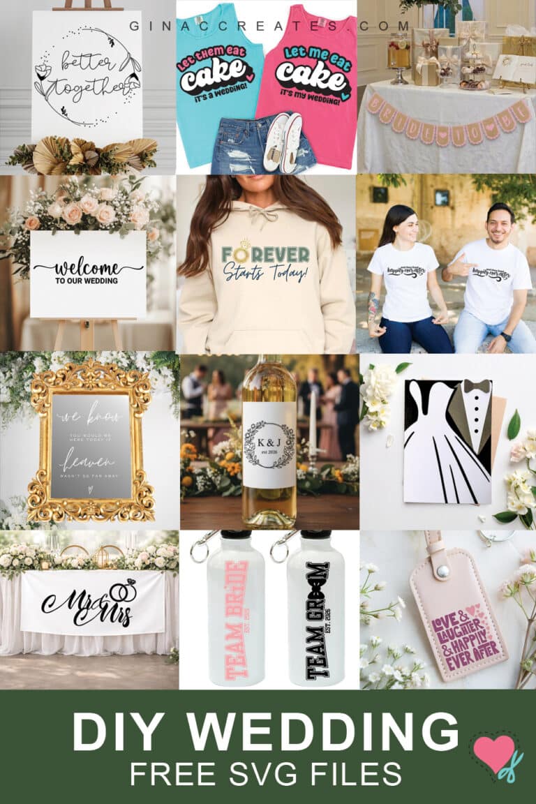 Free Wedding SVG Files You’ll Love for the DIY Bride