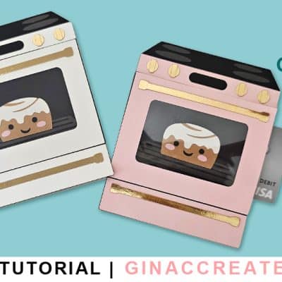 Cricut baby shower gift card holder, bun in the oven SVG