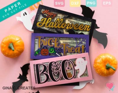 Halloween Money Card SVG Bundle