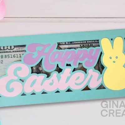 Happy Easter Free SVG, Money Sleeve SVG, Cricut money card svg
