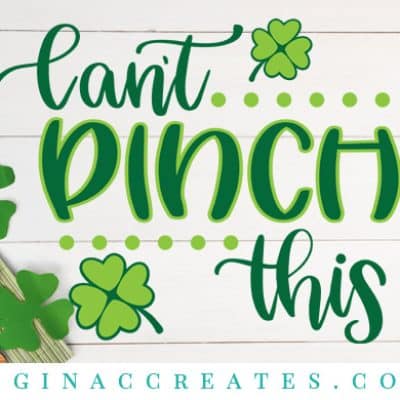 free svg st. patrick's day can't pinch this