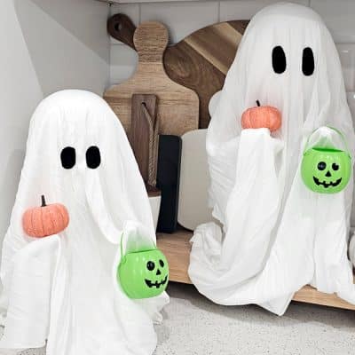 Dollar Tree DIY Ghost Decor for Halloween