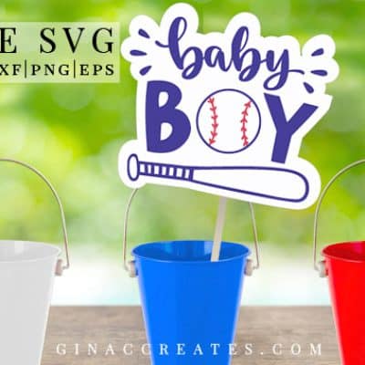 baby shower boy baseball free svg