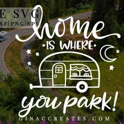 camper trailer free svg
