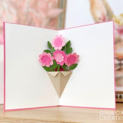 Free Flower Pop-up card svg for mother's day