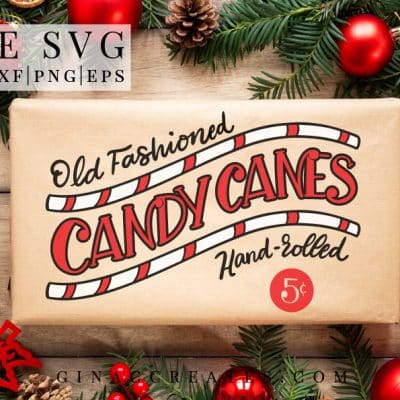 Candy Cane Free SVG, Christmas Crafts