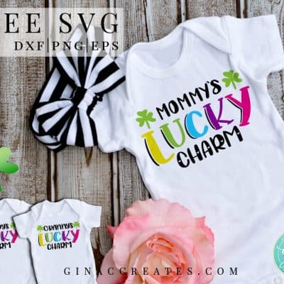 mommy's lucky charm free svg