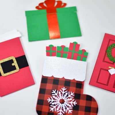 Christmas Gift card holders for Cricut