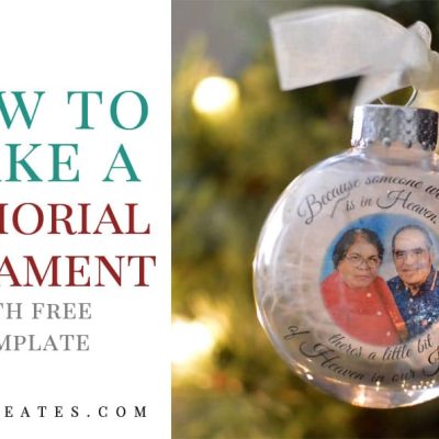 how to make a memorial ornament free svg template memorial ornament, someone we love is in heaven svgent with your cricut