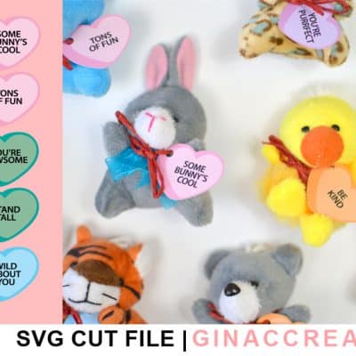 mini plush Valentine's Day tags, free svg
