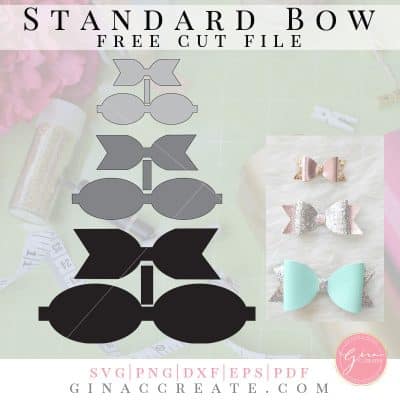 faux leather diy hair bow template